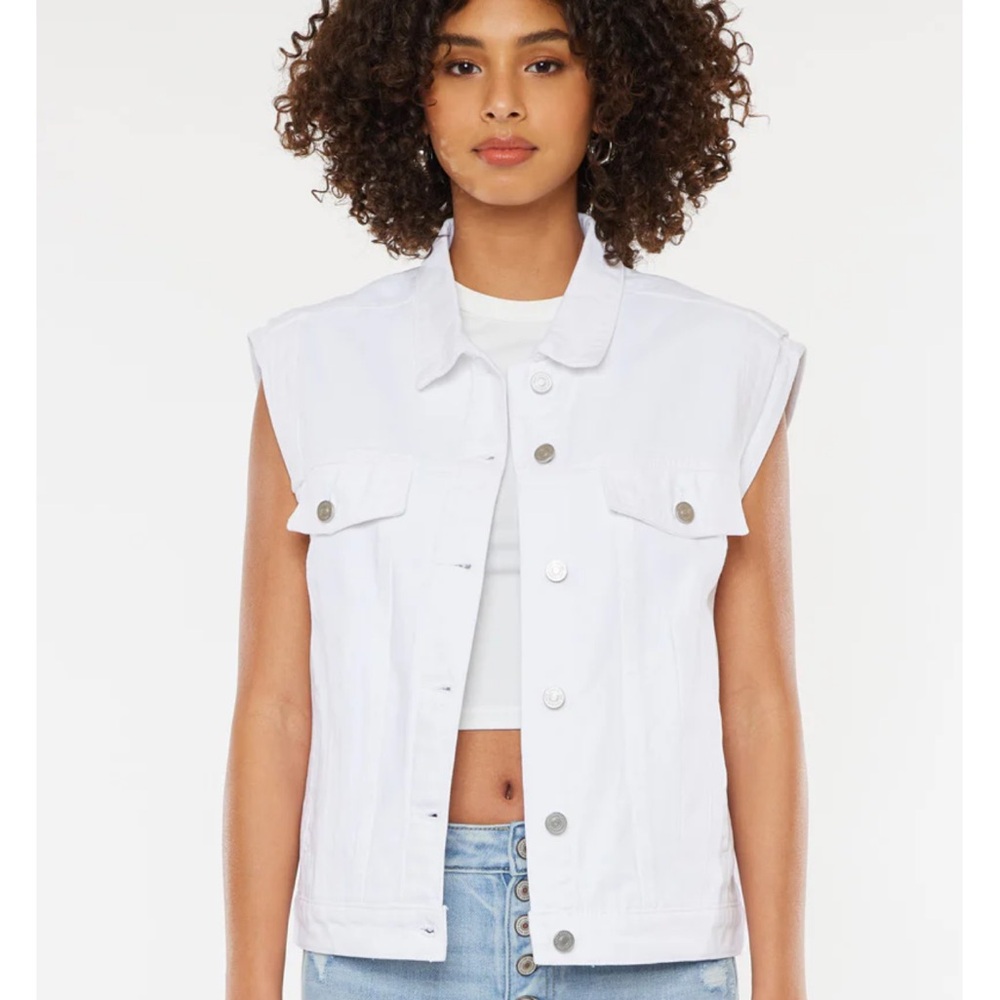 NWT VICI x KANCAN JOEY OVERSIZED 80s DENIM VEST MEDIUM